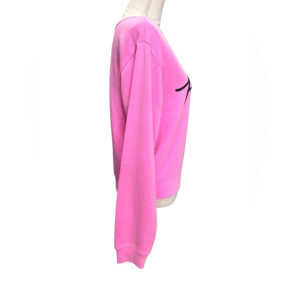 Victoria Secret PINK Everyday Lounge Open Neck Crew Pink size Medium - Picture 5 of 7